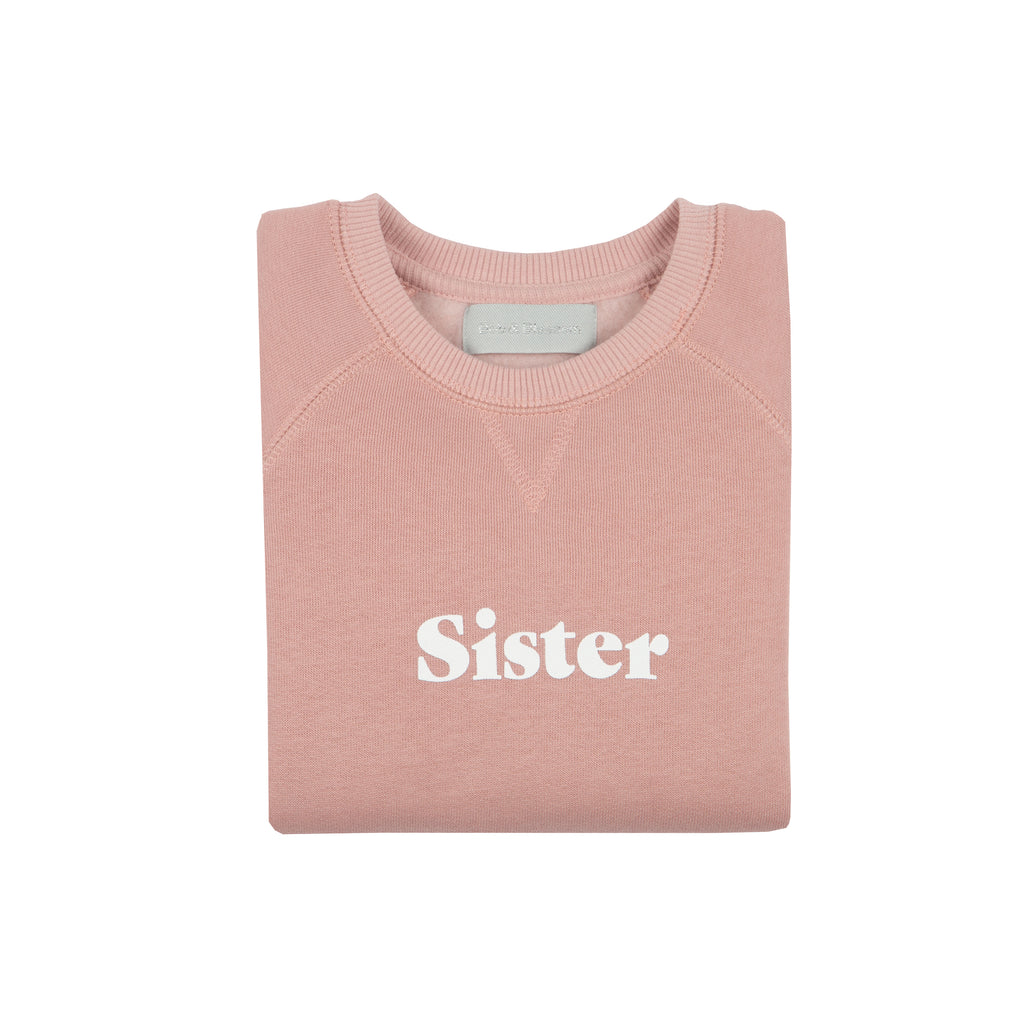 Bob & Blossom - Sweatshirt "Sister" rosa
