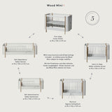 Oliver furniture Wood - Mini+ -Babybett - weiss