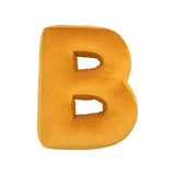 Bettys Home - Samt - Buchstabenkissen Gelb A-Z