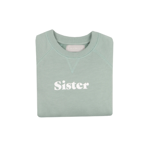 Bob & Blossom - Sweatshirt "Sister" sage