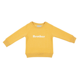 Bob & Blossom - Sweatshirt "Brother" sunshine gelb