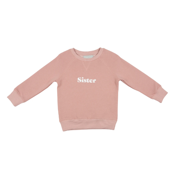 Bob & Blossom - Sweatshirt "Sister" faded blush
