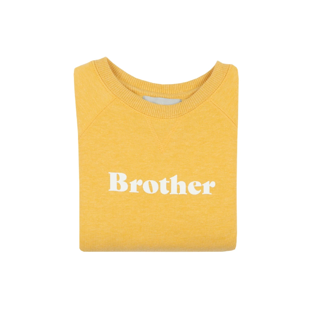 Bob & Blossom - Sweatshirt "Brother" sunshine gelb