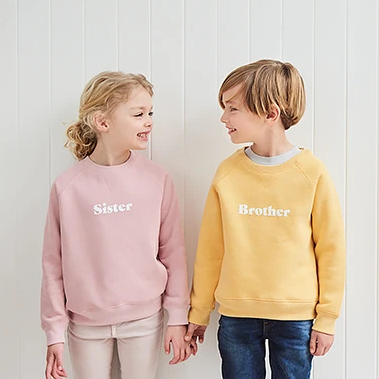 Bob & Blossom - Sweatshirt "Brother" sunshine gelb