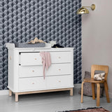 Oliver furniture Wood Kommode mit kleinem Wickelaufsatz -Eiche