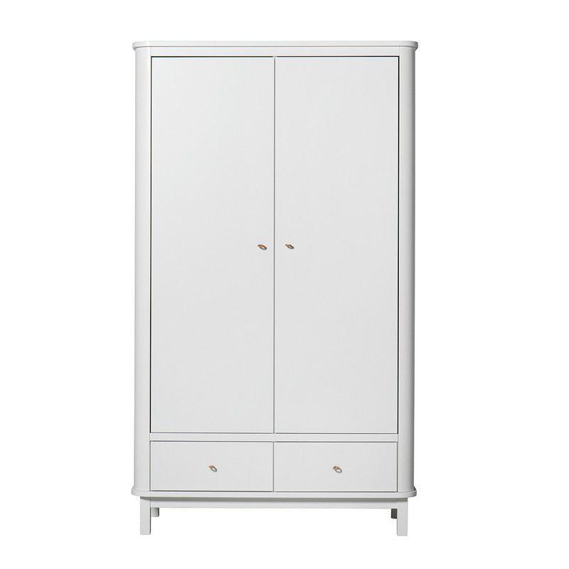 Oliver furniture Wood - Kleiderschrank 2-türig - weiss