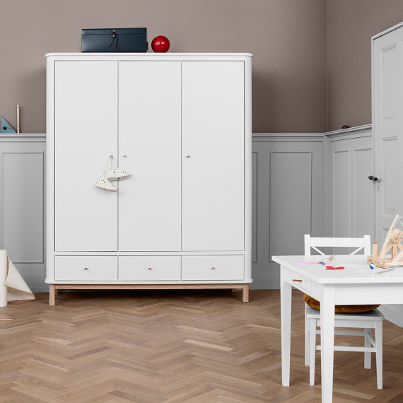 Oliver furniture Wood - Kleiderschrank 3-türig - Eiche
