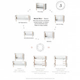 Oliver furniture Wood - Mini+ -Babybett - Eiche